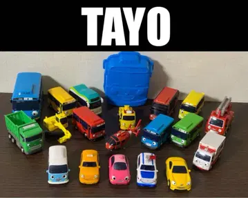 한국 애니메이션 TAYO 꼬마버스 타요! 풀탑카 포함 19대+모래놀이형