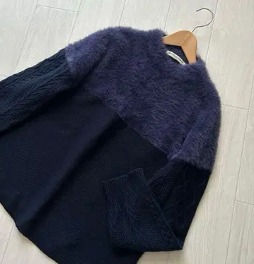 GALLARDAGALANTE 개럴개런트 퍼 케이블 니트 풀오버