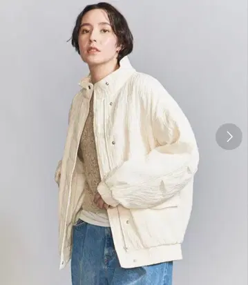 BEAUTY&YOUTH 자카드 스탠드 블루종