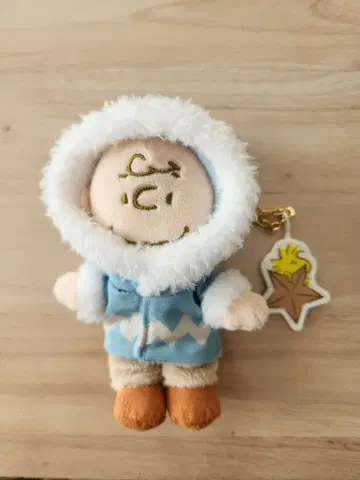 USJ한정판 크리스마스 찰리 브라운 봉제 인형 키체인