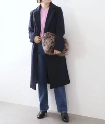 라 토탈리테 La TOTALITE 울 비버 체스터 코트