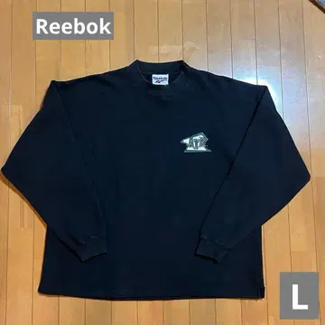 리복 맨투맨 블랙 USA L