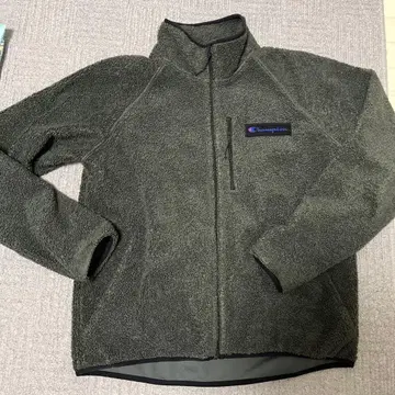 Champion 플리스 자켓 XL 카키