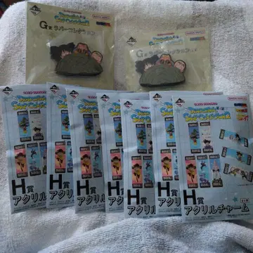 아크릴 키 참 8개 세트 + 고무 수집품 2개