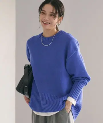 그린 라벨 릴랙싱 스타일 마스터 니트 36 로얄 블루