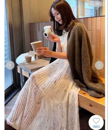 Snidel Sustainable 20주년 프린트 원피스 G