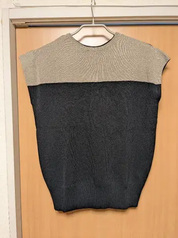 LASUD 바이컬러 썸머 니트 (2WAY)