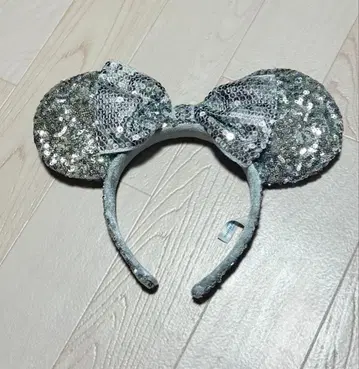 도쿄 디즈니 리조트 미니 귀 머리띠 실버
