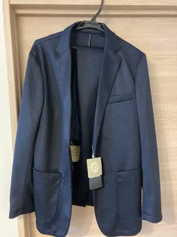 [새상품] 금색 파자마 수트 프리미엄 울 저지 네이비 셋업