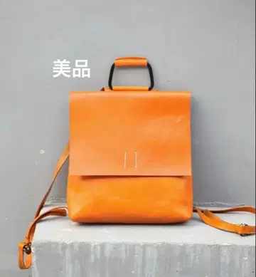 LEAXIA 카우 가죽 백팩 카멜