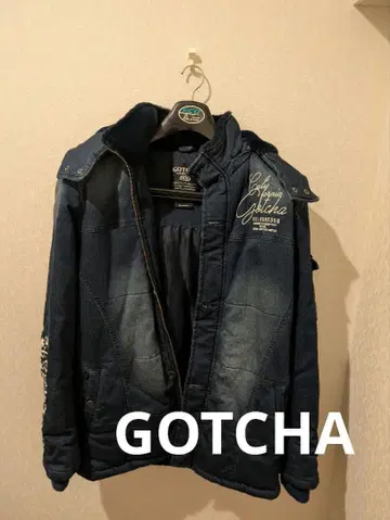 GOTCHA 데님 다운 자켓