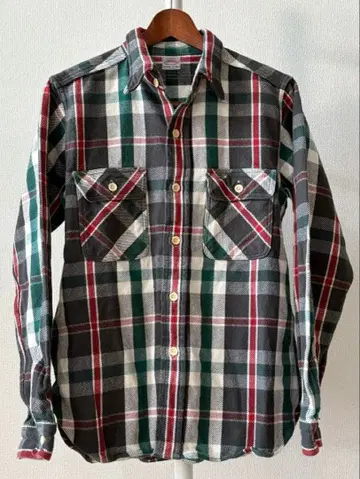 WAREHOUSE/웨어하우스/플란넬 셔츠/체크 무늬/M 사이즈