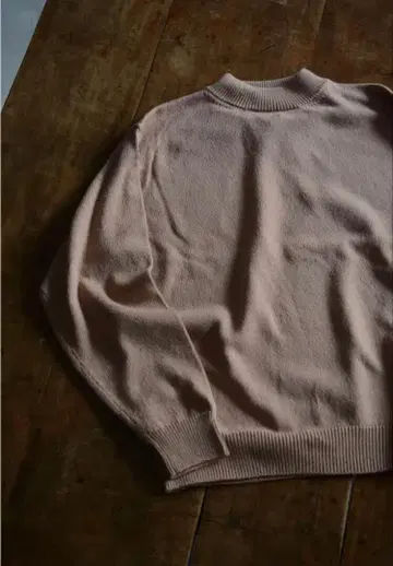 BATONER COTTON CASHMERE MOCK NECK KNIT