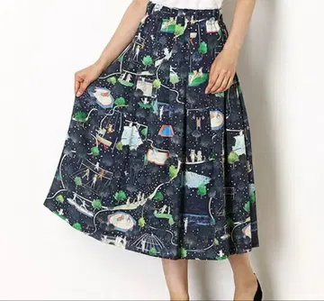 [ 기간 한정 ] 프랑슈리페 메달리스트 롱 스커트 네이비