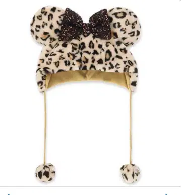 디즈니 팬캡 미니 레오파드 무늬 레오파드 브라운 브라운