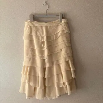 [ 새상품 ] Harrods 캉캉 스커트 실크 M 사이즈