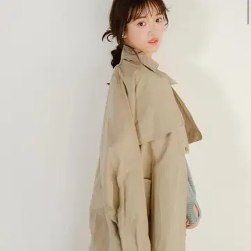 PINUE 피누에 프론트 지퍼 트렌치코트 (BEIGE) S