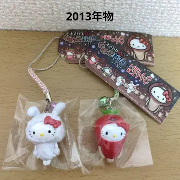 키티 나메코 스트랩 근부 딸기 토끼 2013년 헤이세이 레트로