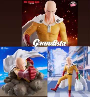 3세트 원펀맨 피규어 Grandista 사이타마
