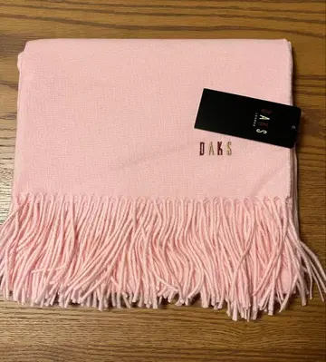새상품 미사용품! DAKS 핑크 머플러 12-229015