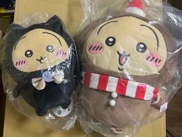 치이카와 (먼작귀) 토끼 검은 고양이 & 진저맨 BIG 봉제 인형