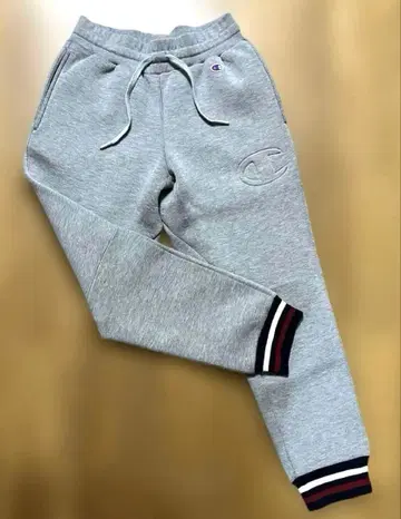 Champion 본딩 스웨트 팬츠 Wrap-Air 그레이 두꺼운 원단