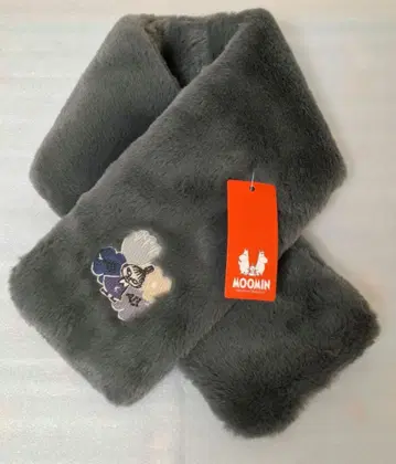 무민 에코 퍼 티펫 리틀 미이 머플러 그레이