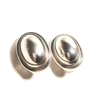 [ 새상품급 ] 조지 젠슨 실버 925 오벌 클립 귀찌