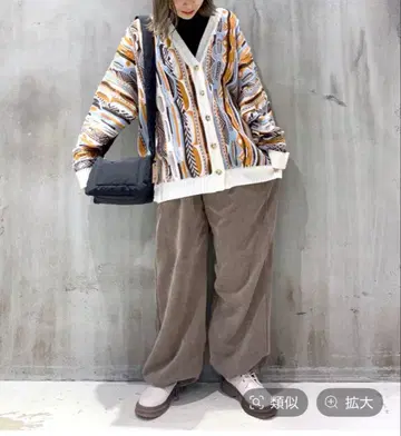 [ niko and ] 빈티지 라이크 3D 자카드 가디건