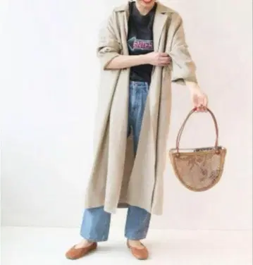 JOURNAL STANDARD relume 린넨 드로스트 코트