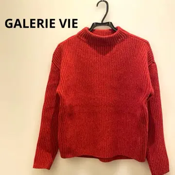 GALERIE VIE 울 크루넥 니트 S 레드MIX
