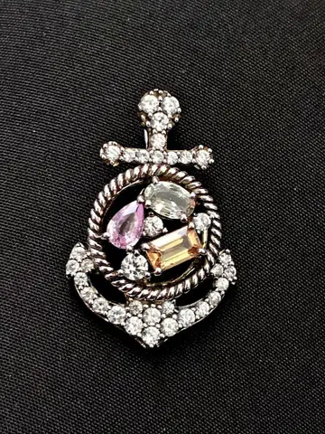 실버 925 팔라듐 펜던트 탑 참 gstv 부속물 없음