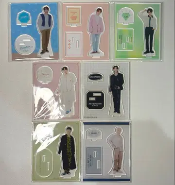 익명 배송 SEVENTEEN Cafe 아크릴 스탠드 7개 세트 묶음 판매
