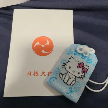 헬로키티 부적 스카이블루 히에 신사