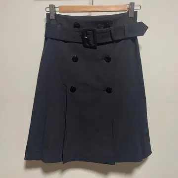 QUEENS COURT 퀸즈 코트 플리츠 스커트 벨트