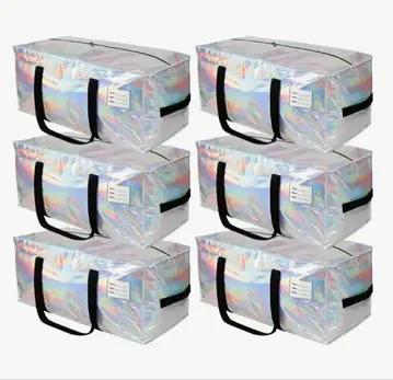 강화 핸들 지퍼 클로징 이동 가방 6개 세트 새상품