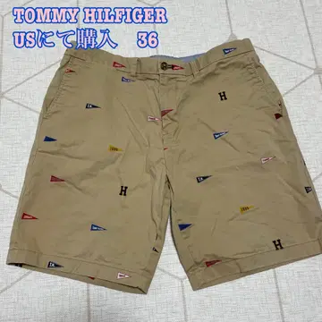 TOMMY HILFIGER 페넌트 패턴 숏팬츠 US36