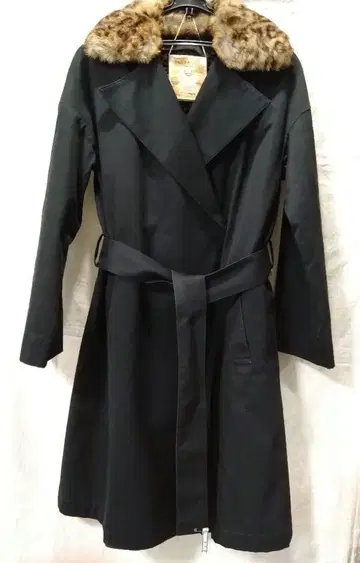 YOSHIEINABA 퍼 달린 더블 브레스트 코트 라이너 포함