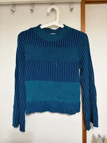 JEANASIS 12G 니주우우스 리브 풀오버 상의