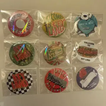 미사용 새상품 SHINee Keyland 랜덤 캔뱃지 컴프 9개 세트