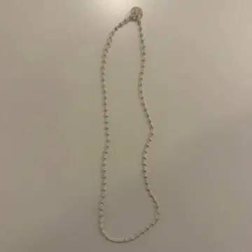 트리플 오우 목걸이 나노스피어 펄 화이트