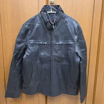 크로커다일 블랙 가죽 라이더 자켓