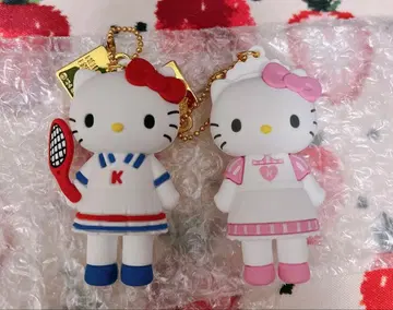 헬로키티전 회장 한정판 시크릿 마스코트 참 2종 세트 새상품