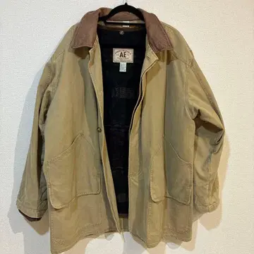 USA 구제 의류 아메리칸 이글 옷깃 가죽 헌팅 자켓 커버올