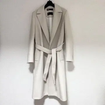 ZARA MANTECO 벨트 포함 울 혼방 코트