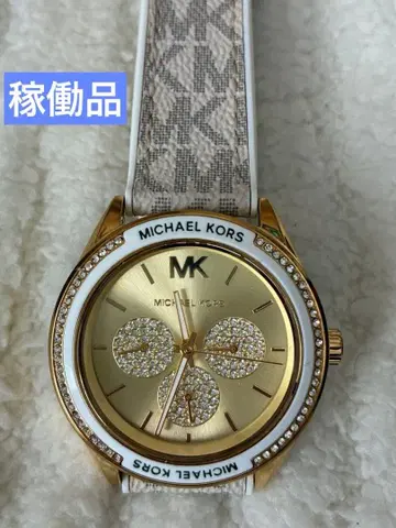 작동품 MICHAEL KORS 손목시계 MK-7204 화이트 파베 고품질