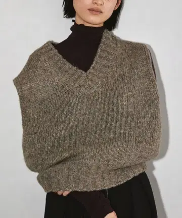 투데이풀 Mottle Yarn Knit Vest