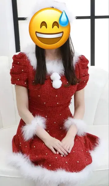 슈가 나인 산타 원피스 M 사이즈 택 포함