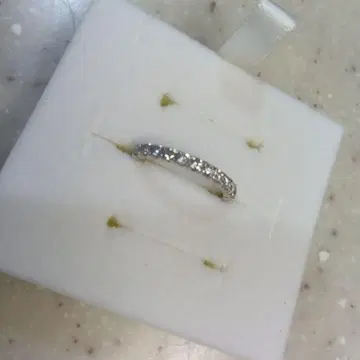 반돔 아오야마 하프 이터니티 반지 플라티나 다이아몬드