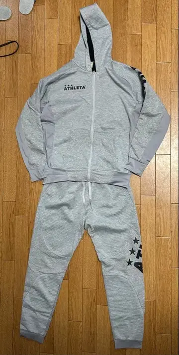ATHLETA 사이즈 L 풀 집업 후드티 & 스웨트 팬츠 세트